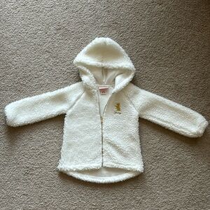 NEVER BEEN WORN - White Juicy zip up hoodie, size 4T
